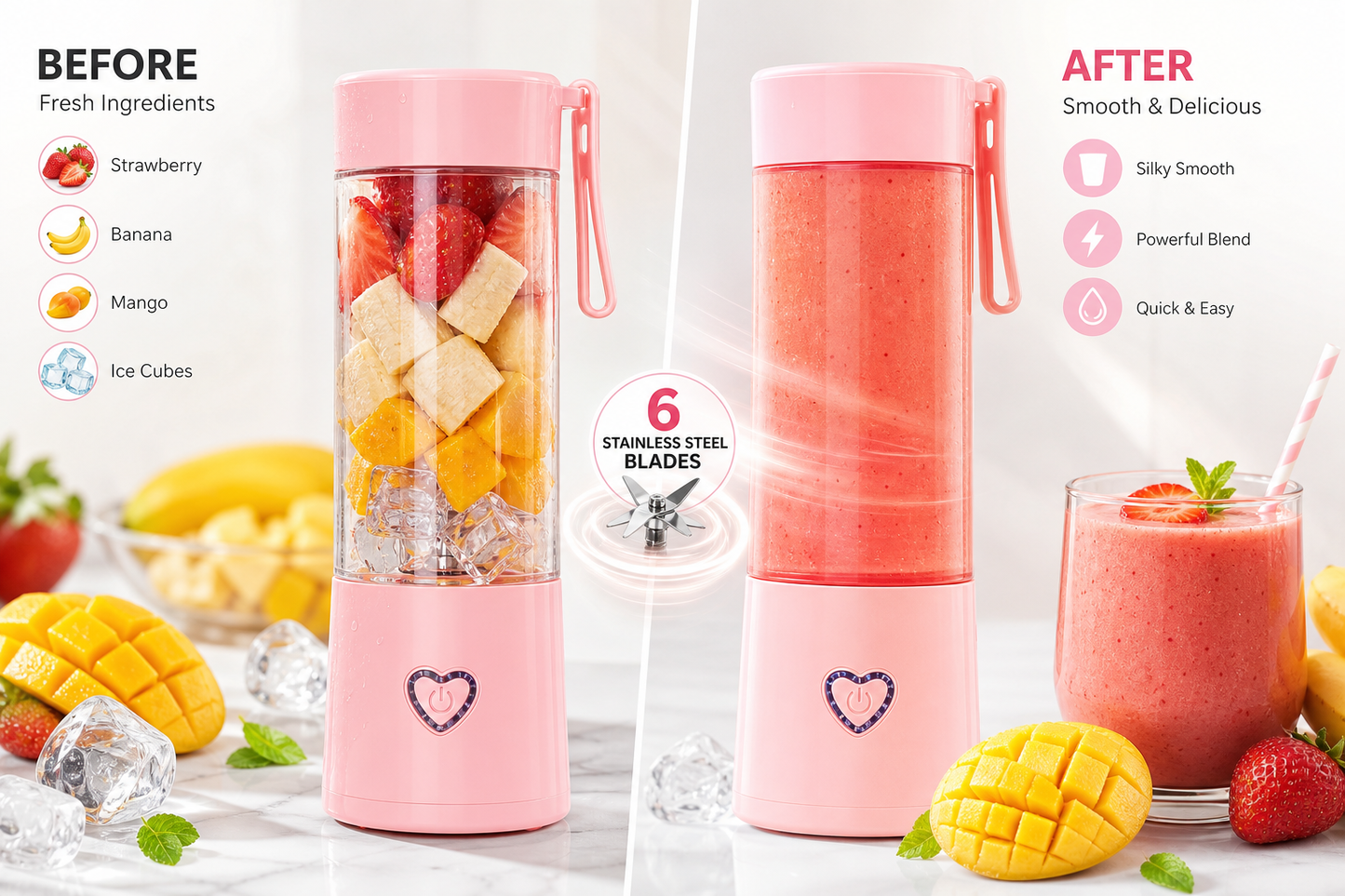 Mini Blender USB Portable